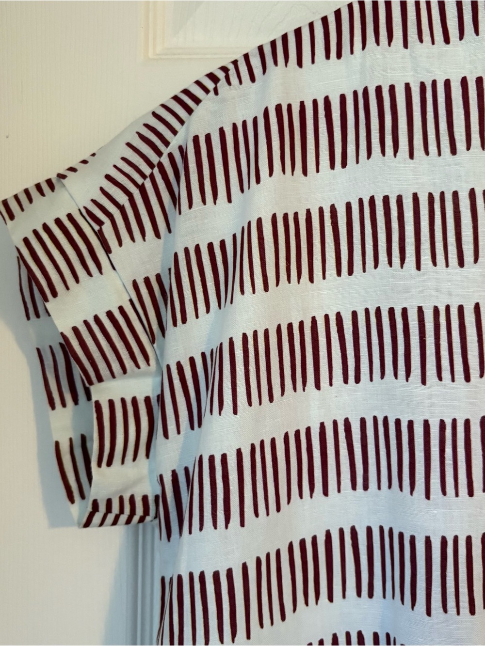 Brooke Wright Nancy Game Day Dress, Maroon White, S ๐ - Picture 5 of 11